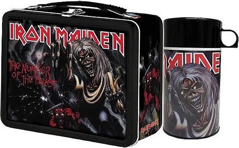 iron maiden metal lunch box|Iron Maiden Piece of Mind Little Playmate 7 Qt Cooler .